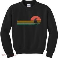 Raven Crow Retro Style Animal Bird Lover Bird Watcher Kids Sweatshirt thumb 0