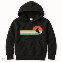 Raven Crow Retro Style Animal Bird Lover Bird Watcher Kids Hoodie thumb 0