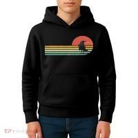 Raven Crow Retro Style Animal Bird Lover Bird Watcher Kids Hoodie thumb 4