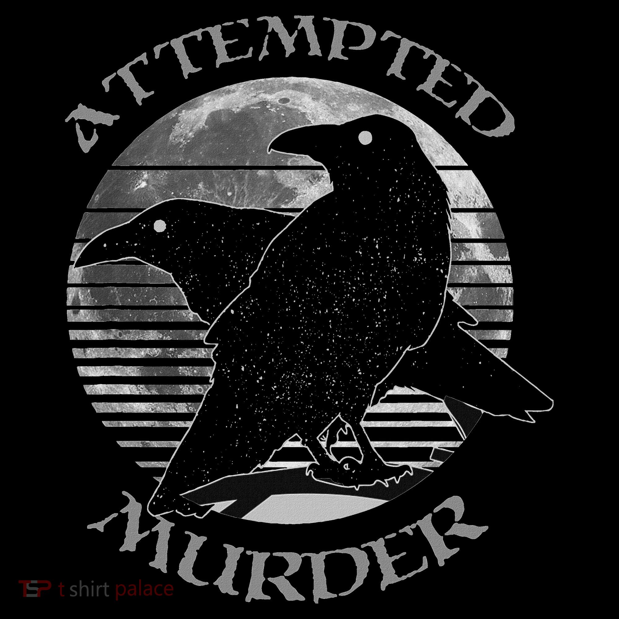 Raven Crow Retro Moon Attempted Murder Wiccan Pagan Ornament
