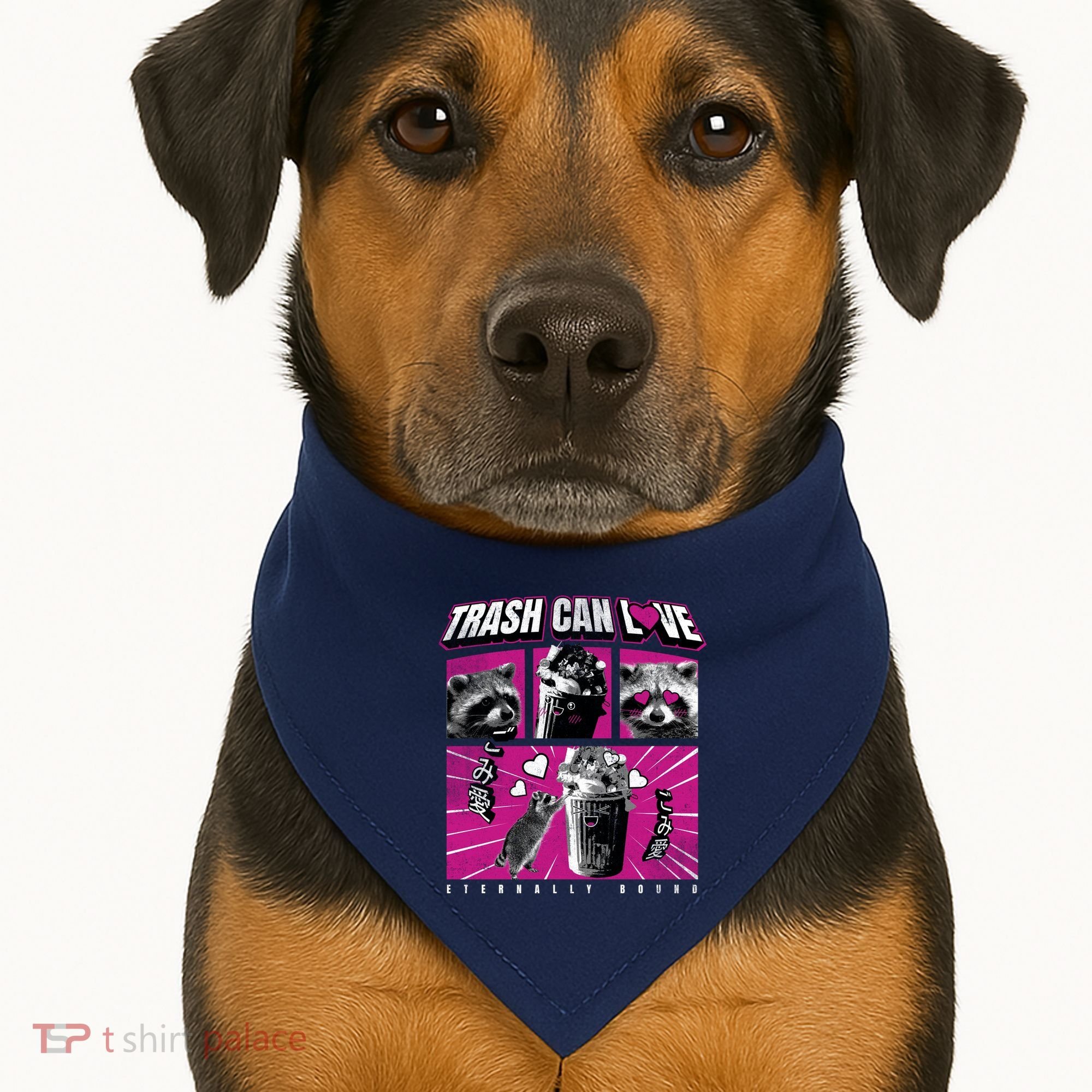 Raccoon Comic USA-Made Doggie Bandana