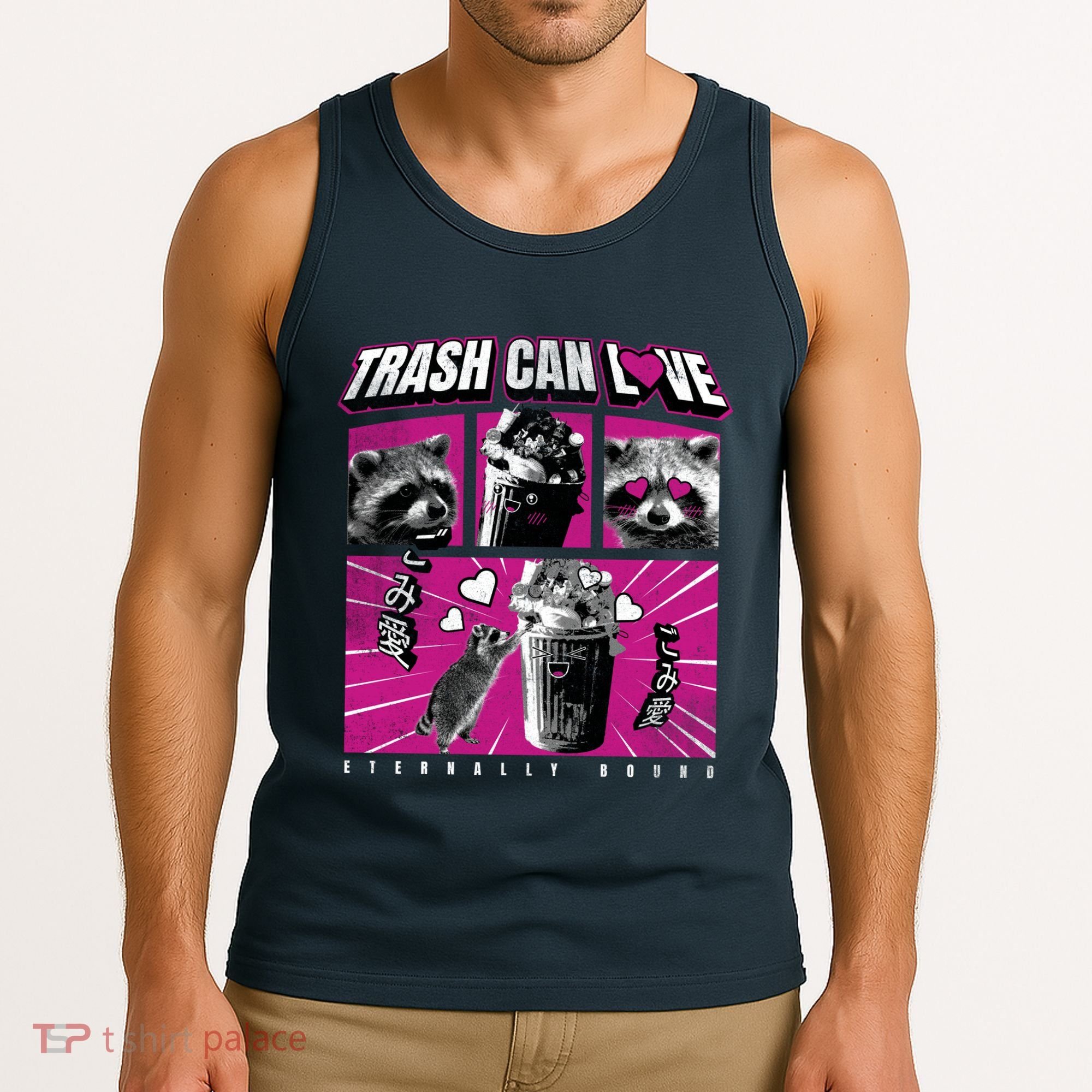 Raccoon Comic Tank Top