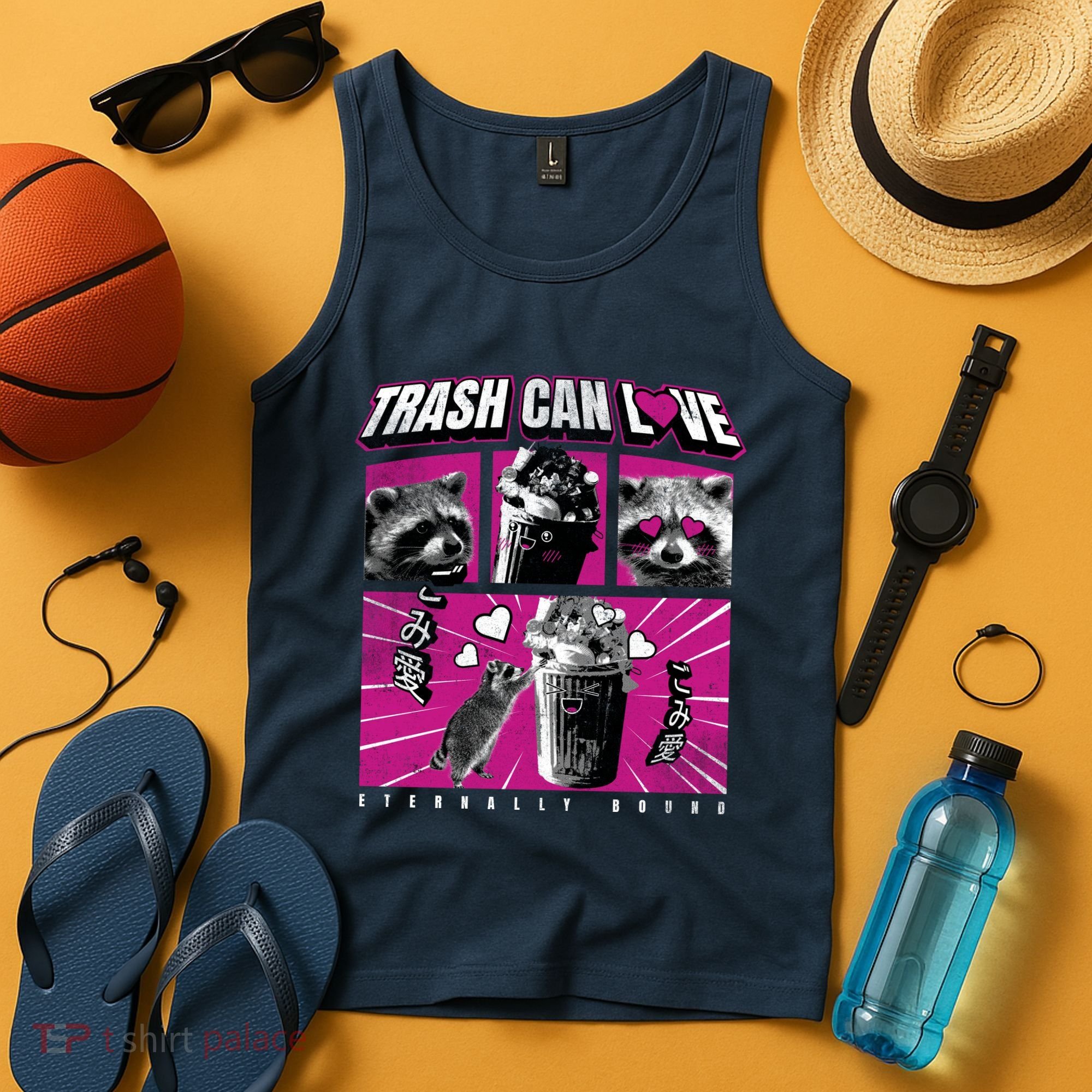 Raccoon Comic Tank Top