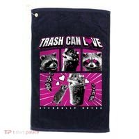 Raccoon Comic Golf Towel thumb 0
