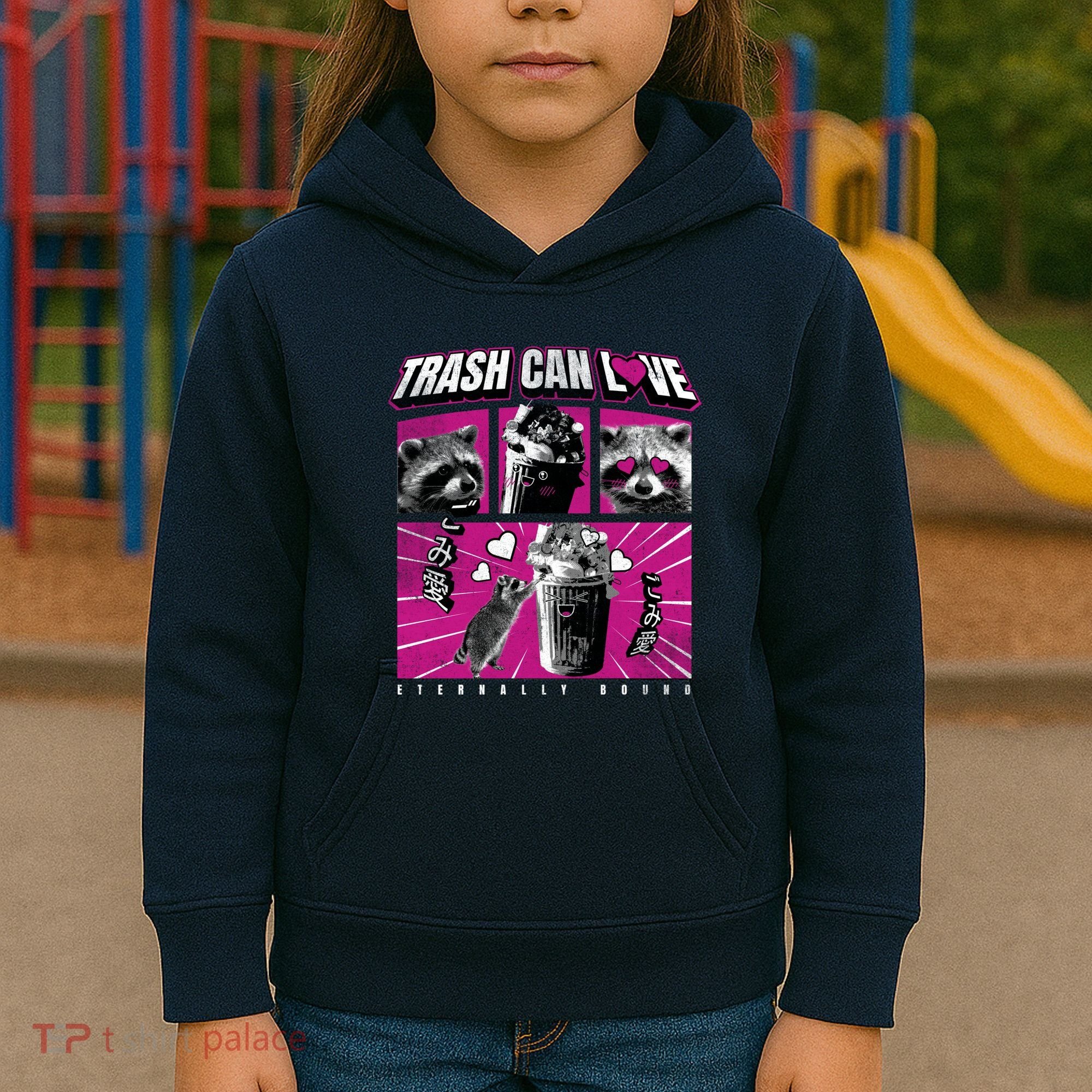 Raccoon Comic Kids Hoodie