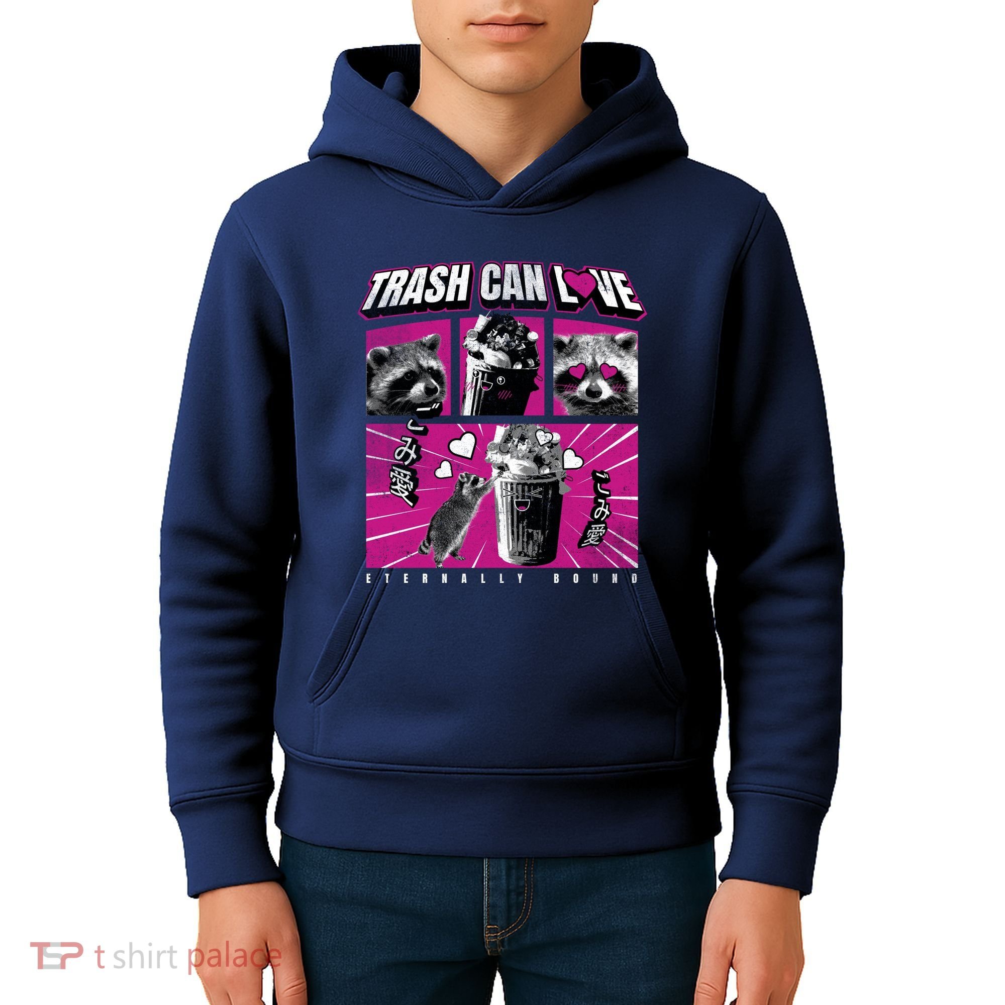 Raccoon Comic Kids Hoodie