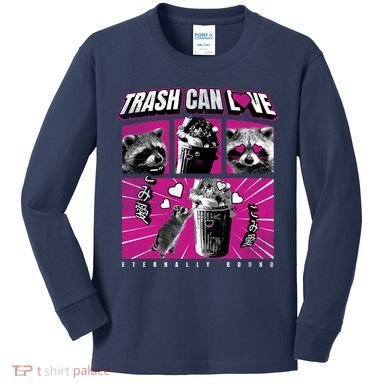 Raccoon Comic Kids Long Sleeve Shirt