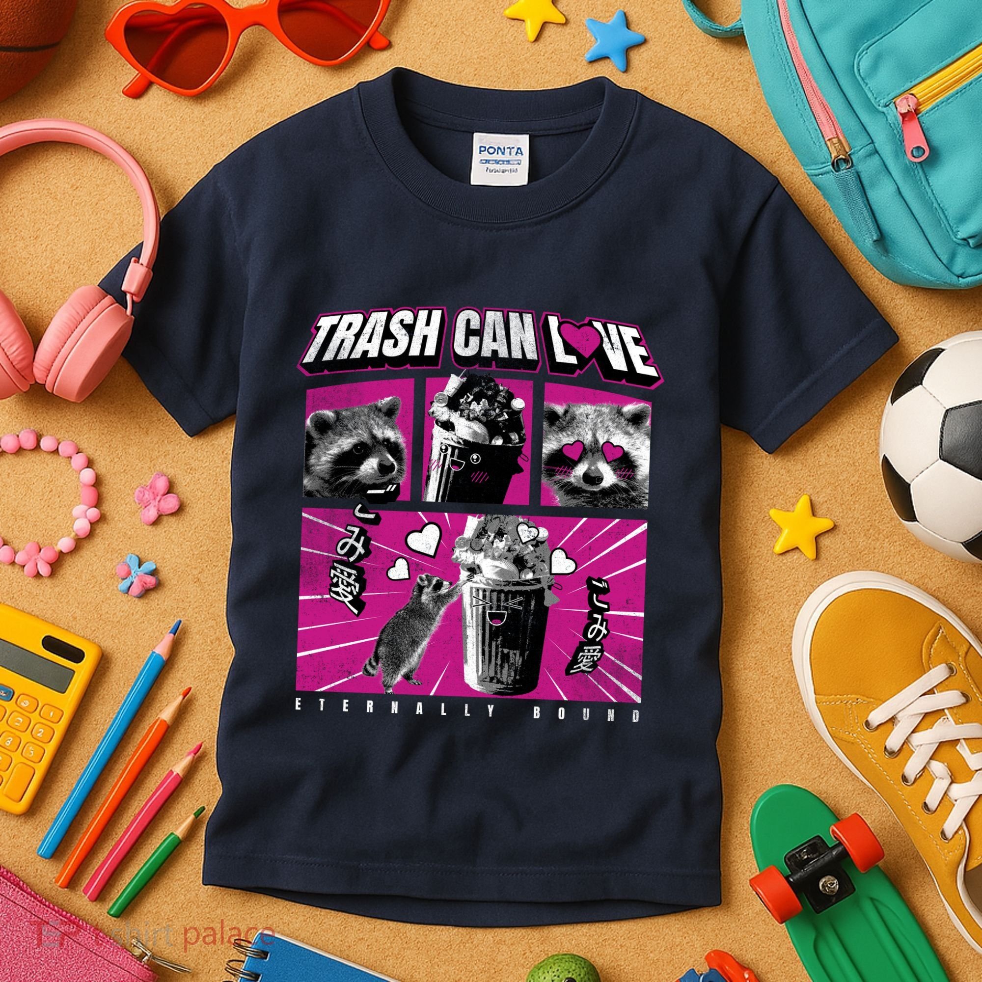 Raccoon Comic Kids T-Shirt