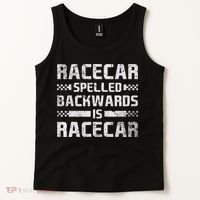 Race Cars Racecar Spelled Backwards Race Car Racing Apparel Tank Top thumb 2