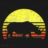 Rhino Cool Rhinoceros African Animals Retro Sunset Vintage T-Shirt thumb 7