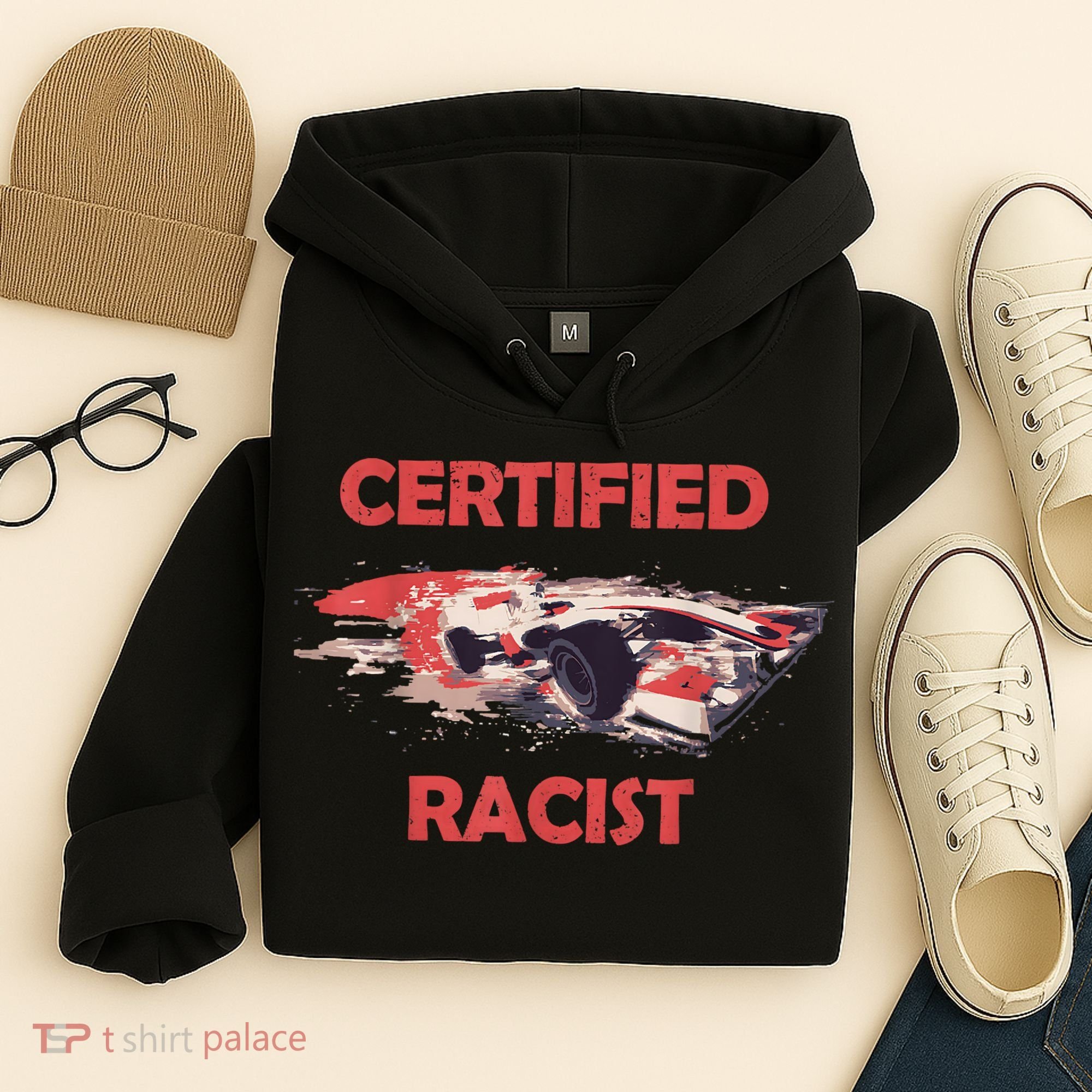 Retro Certified Racist Certified Racer Boost Speedster Hoodie
