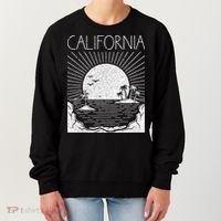 Retro California Rising Sun Palms And Ocean Summer Women's Sweatshirt thumb 0