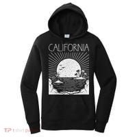 Retro California Rising Sun Palms And Ocean Summer Women's Hoodie thumb 0