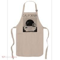 Retro California Rising Sun Palms And Ocean Summer Apron thumb 0
