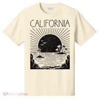 Retro California Rising Sun Palms And Ocean Summer T-Shirt thumb 0