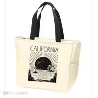 Retro California Rising Sun Palms And Ocean Summer Tote Bag thumb 3