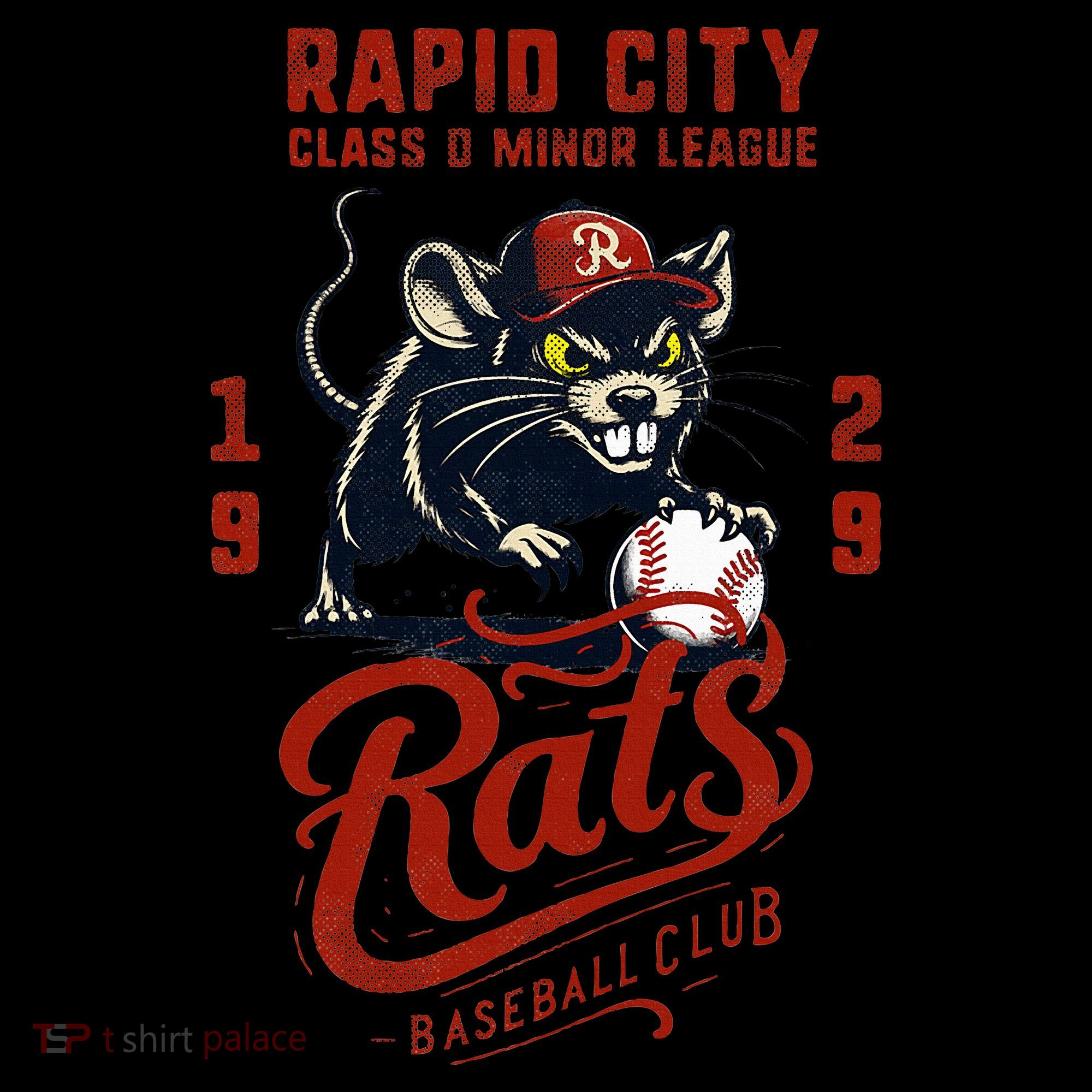 Rapid City Rats Retro Minor League Baseball Team 16oz Travel Tumbler