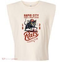 Rapid City Rats Retro Minor League Baseball Team Garment-Dyed Women's Muscle Tee thumb 0