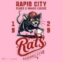 Rapid City Rats Retro Minor League Baseball Team Coaster thumb 2