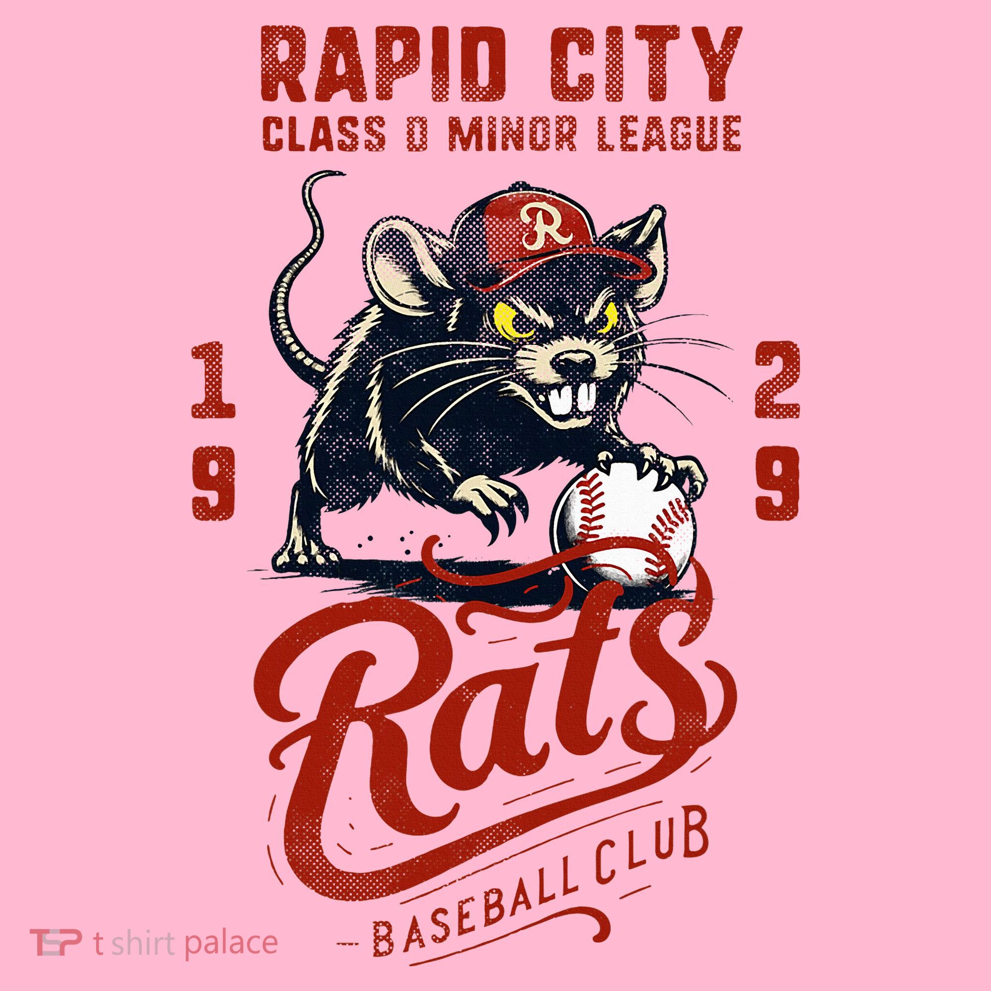 Rapid City Rats Retro Minor League Baseball Team Baby Long Sleeve Bodysuit