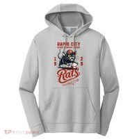 Rapid City Rats Retro Minor League Baseball Team Performance Fleece Hoodie thumb 0