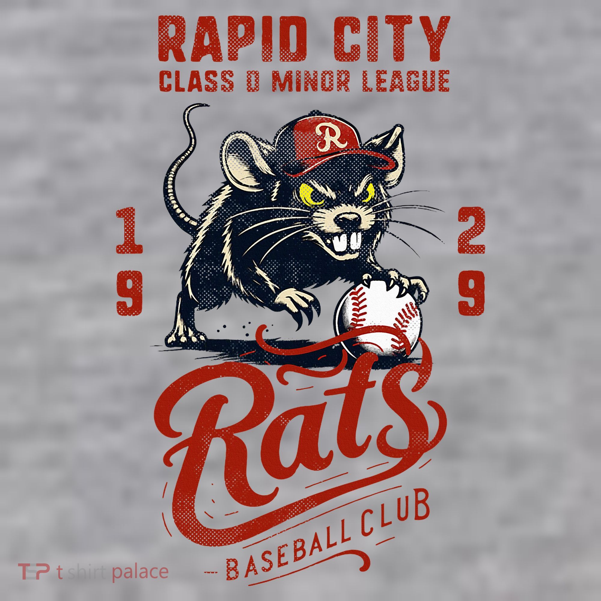Rapid City Rats Retro Minor League Baseball Team Infant Fleece One Piece