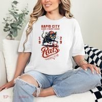 Rapid City Rats Retro Minor League Baseball Team Comfort Colors T-Shirt thumb 2