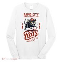 Rapid City Rats Retro Minor League Baseball Team Long Sleeve Shirt thumb 0
