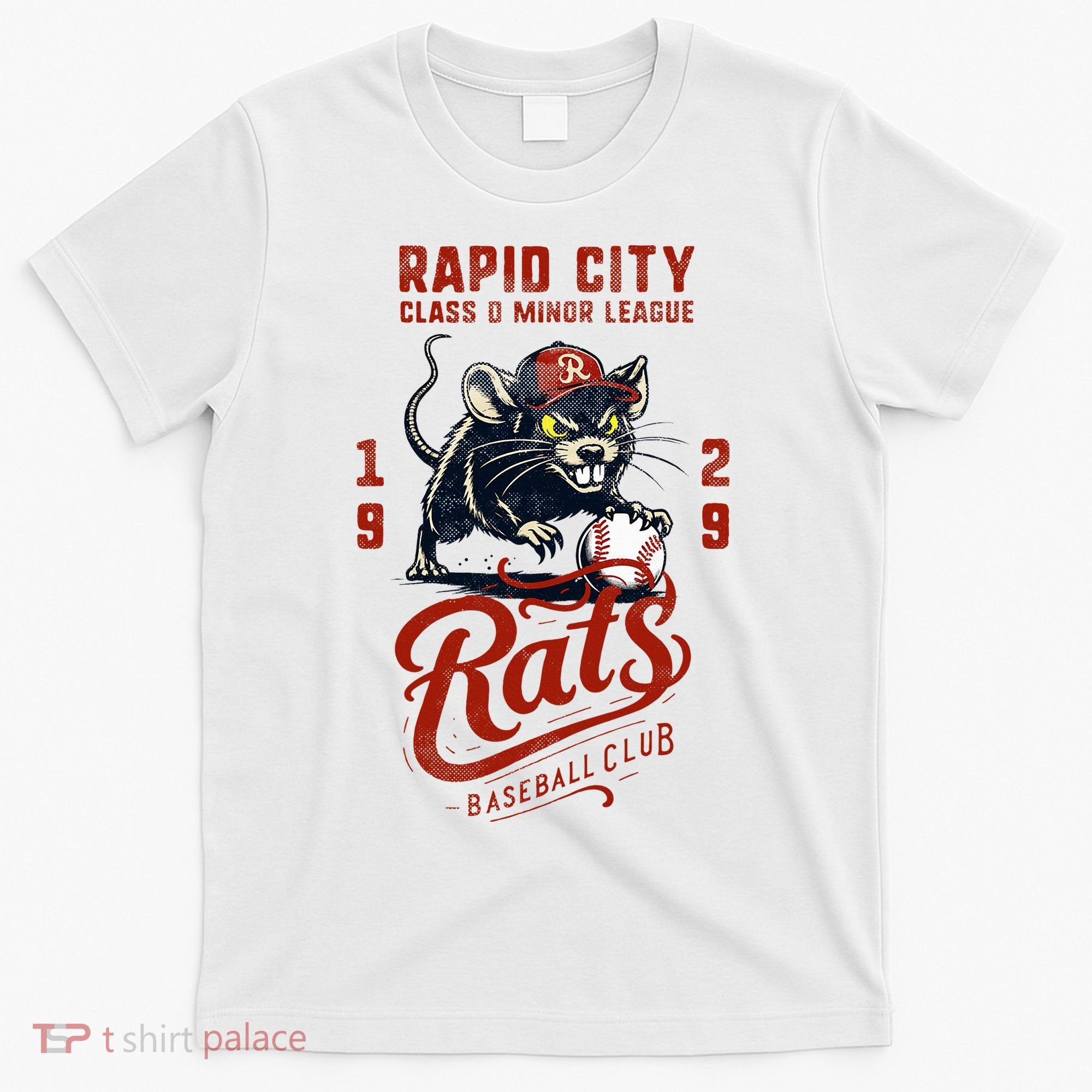 Rapid City Rats Retro Minor League Baseball Team T-Shirt