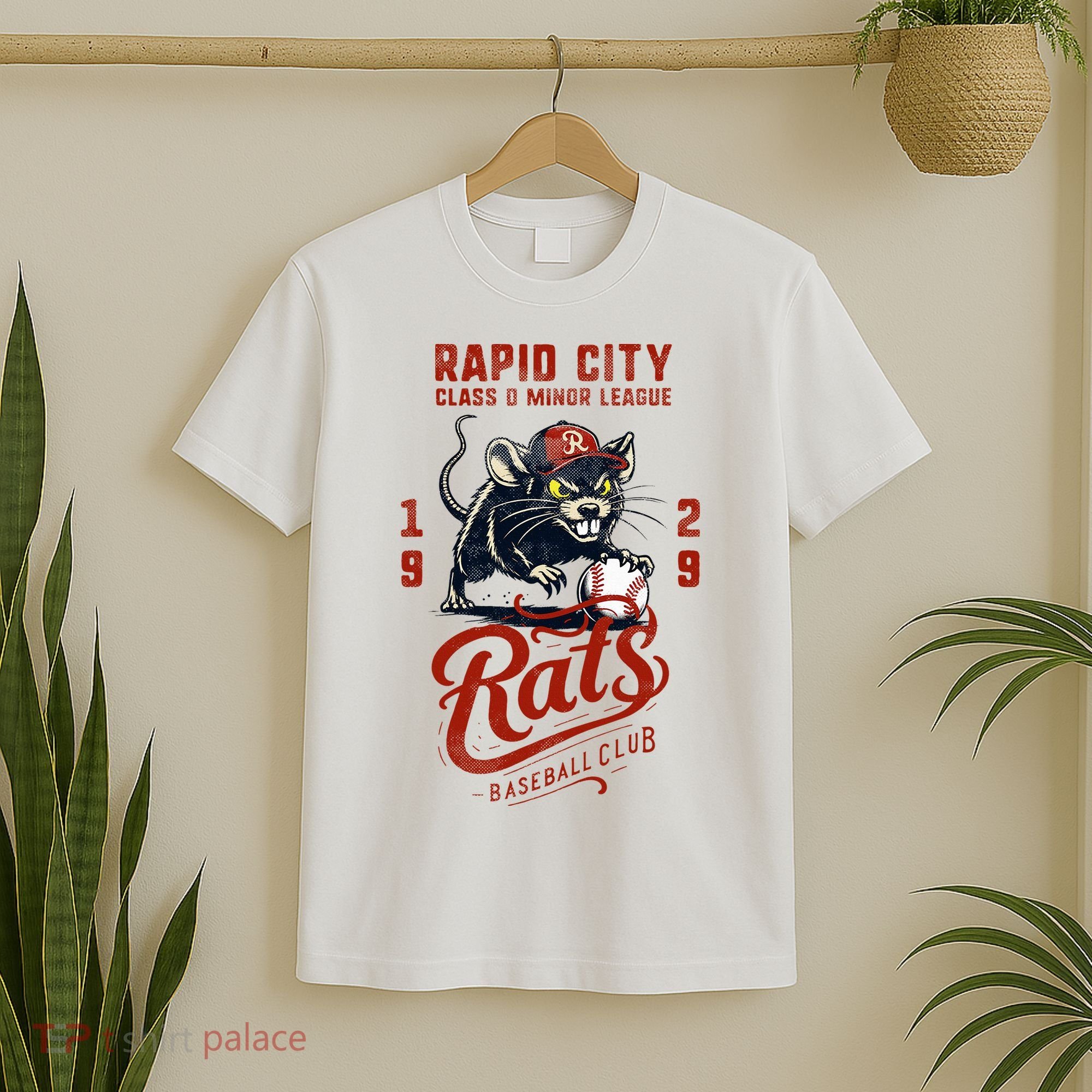 Rapid City Rats Retro Minor League Baseball Team T-Shirt