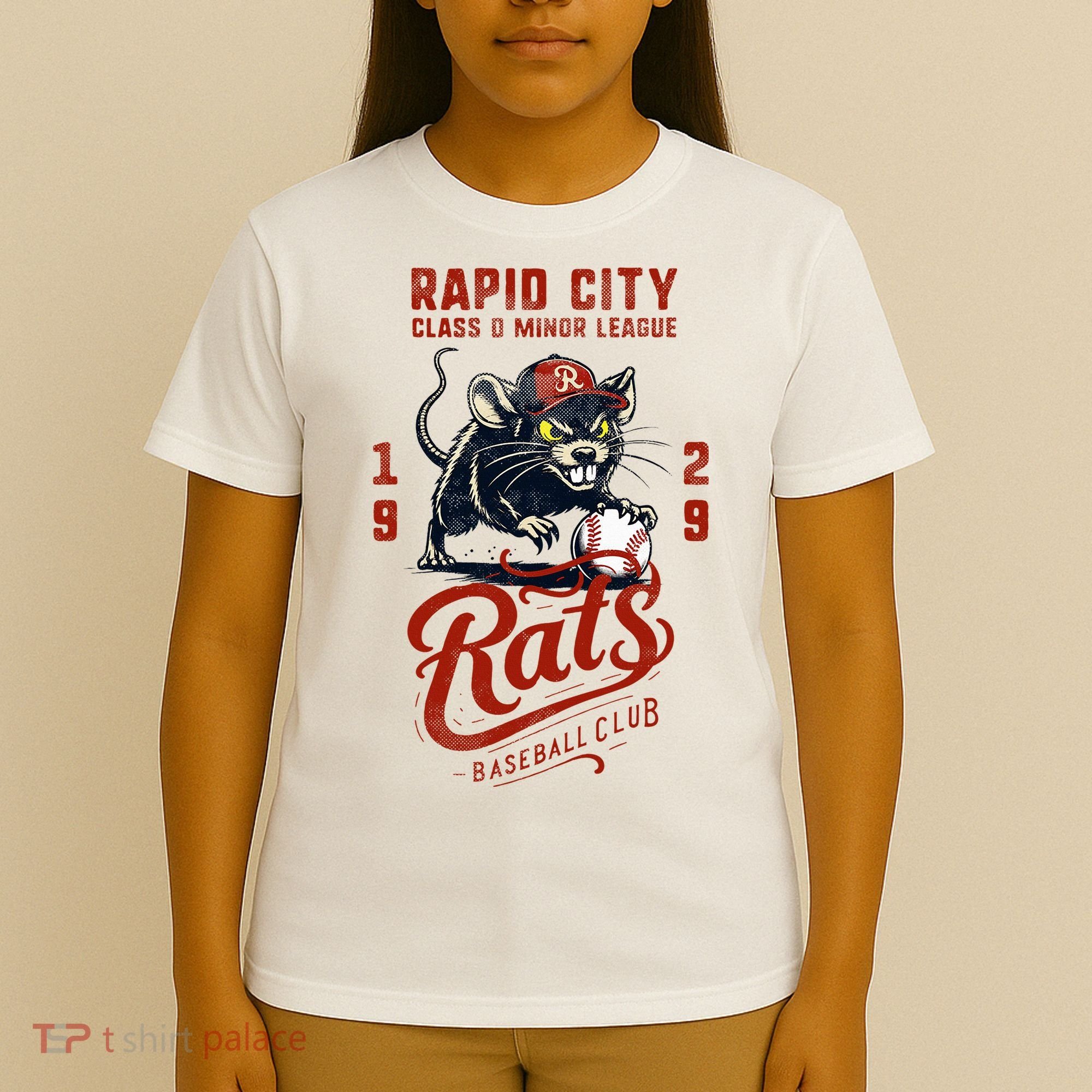 Rapid City Rats Retro Minor League Baseball Team T-Shirt