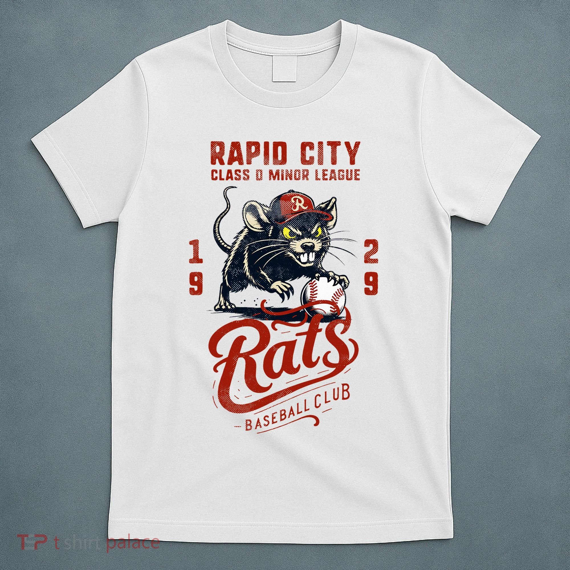 Rapid City Rats Retro Minor League Baseball Team T-Shirt