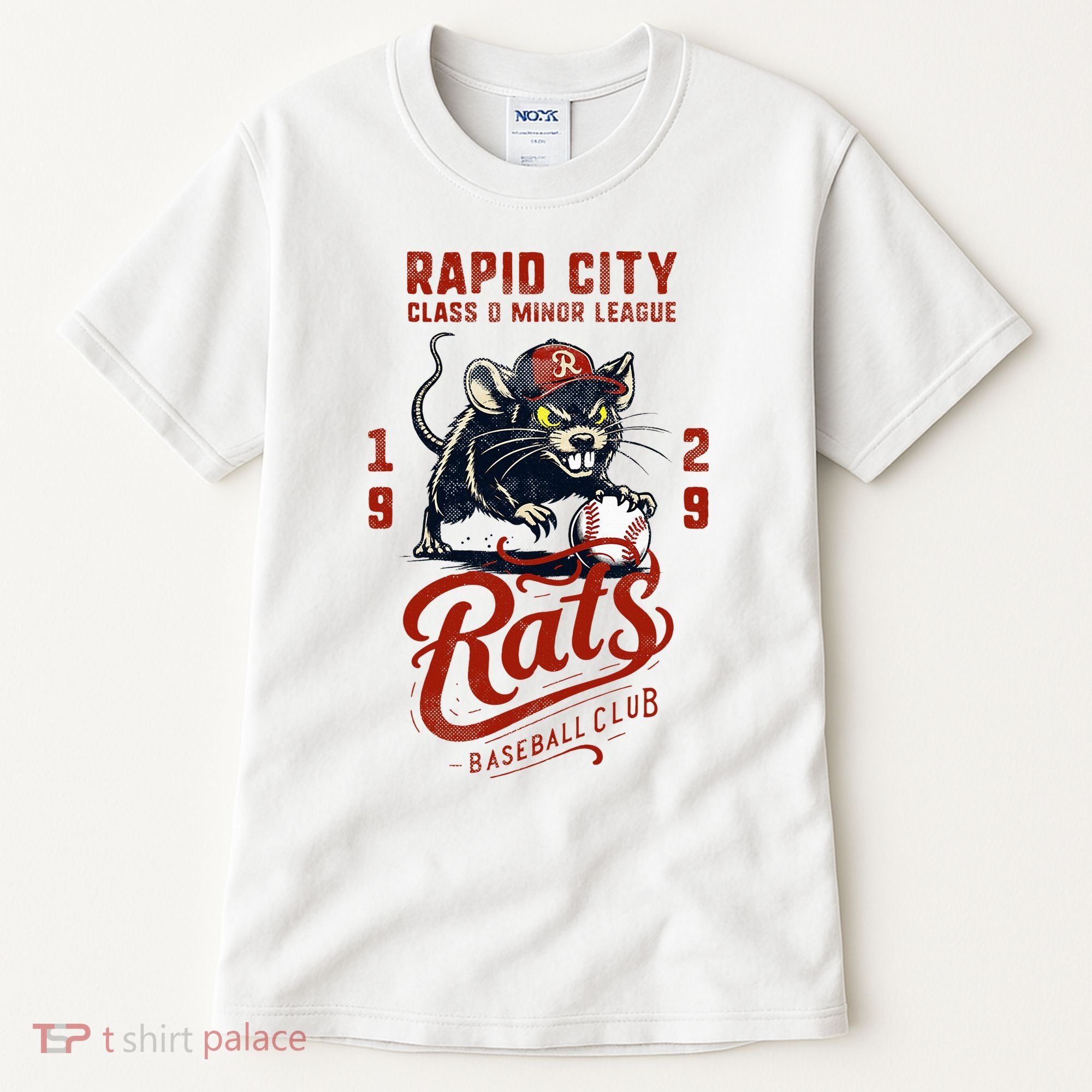 Rapid City Rats Retro Minor League Baseball Team Tall T-Shirt