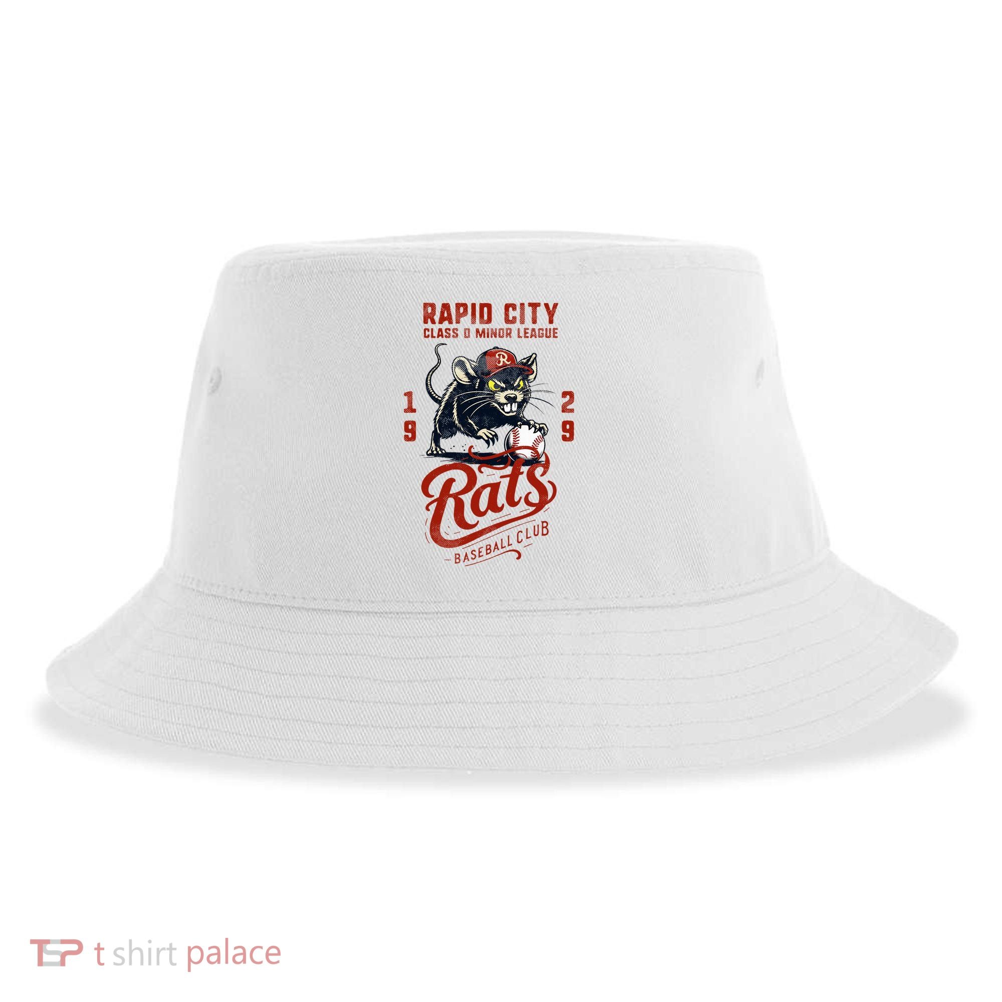 Rapid City Rats Retro Minor League Baseball Team Sustainable Bucket Hat