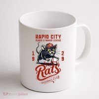 Rapid City Rats Retro Minor League Baseball Team Coffee Mug thumb 1