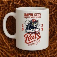 Rapid City Rats Retro Minor League Baseball Team Coffee Mug thumb 2