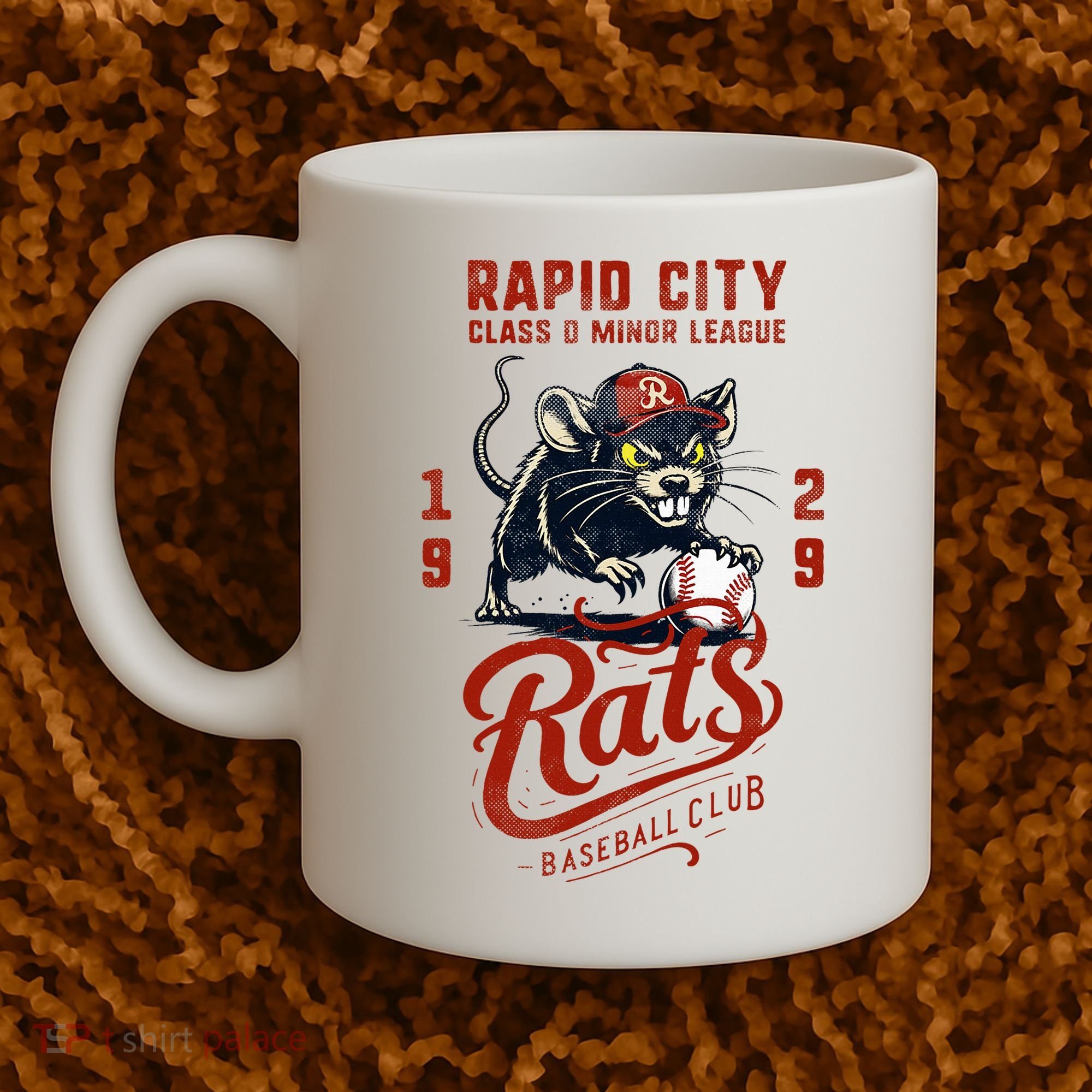 Rapid City Rats Retro Minor League Baseball Team Coffee Mug