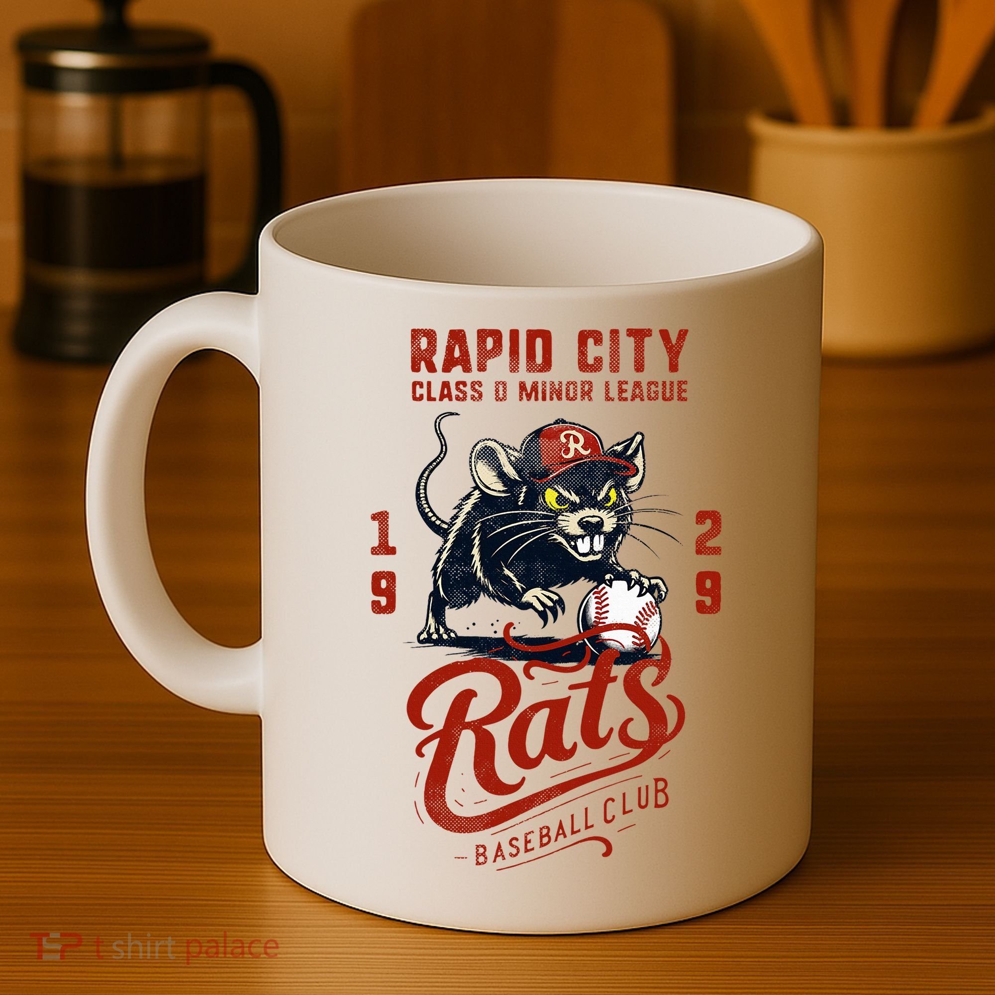 Rapid City Rats Retro Minor League Baseball Team Coffee Mug