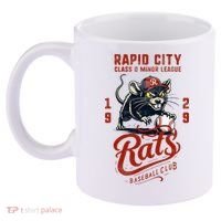 Rapid City Rats Retro Minor League Baseball Team 11oz C Handle Ceramic Mug thumb 2