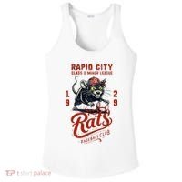 Rapid City Rats Retro Minor League Baseball Team Ladies PosiCharge Competitor Racerback Tank thumb 0