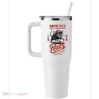 Rapid City Rats Retro Minor League Baseball Team 40oz Vacuum Insulated Stainless Steel Travel Tumbler thumb 2