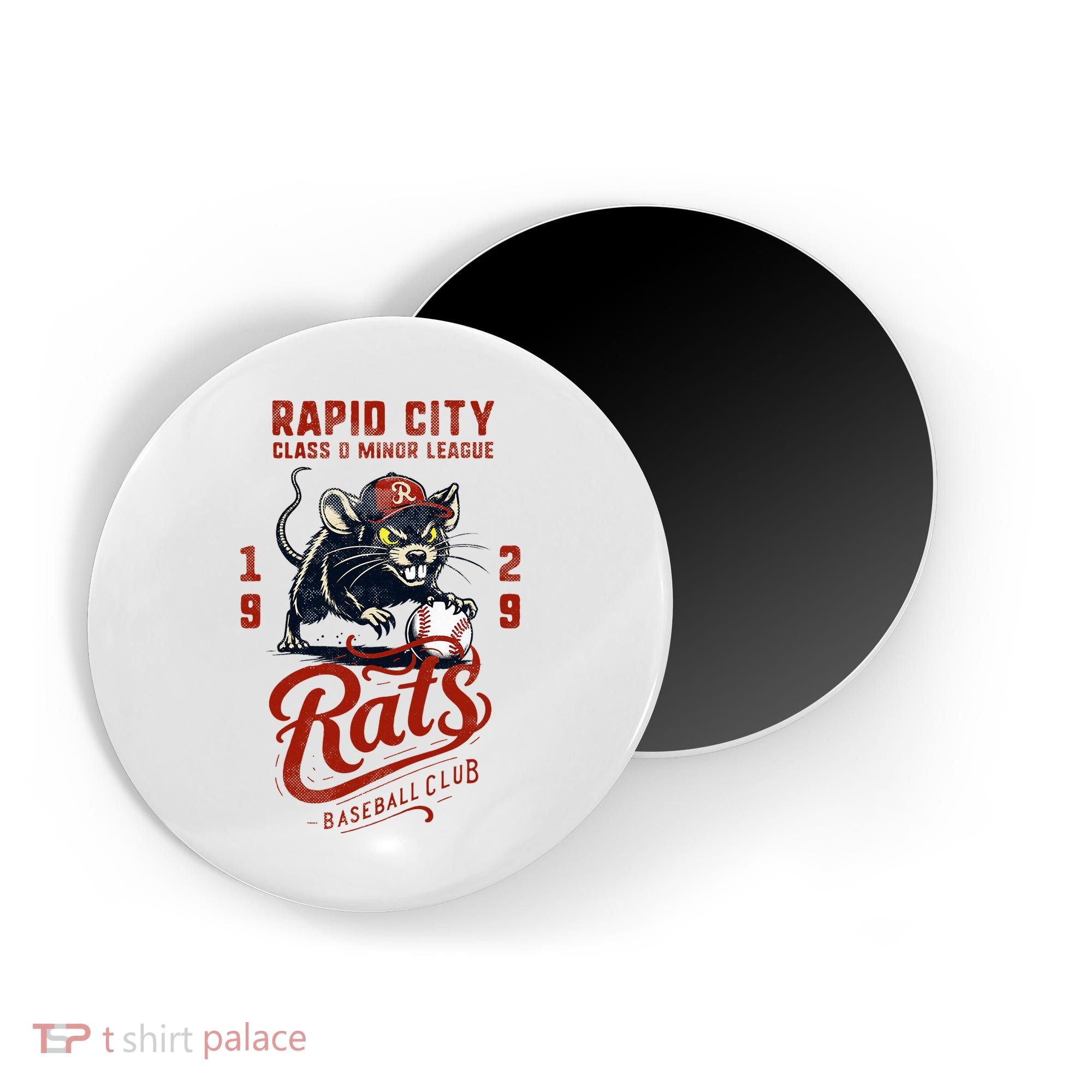 Rapid City Rats Retro Minor League Baseball Team Magnet