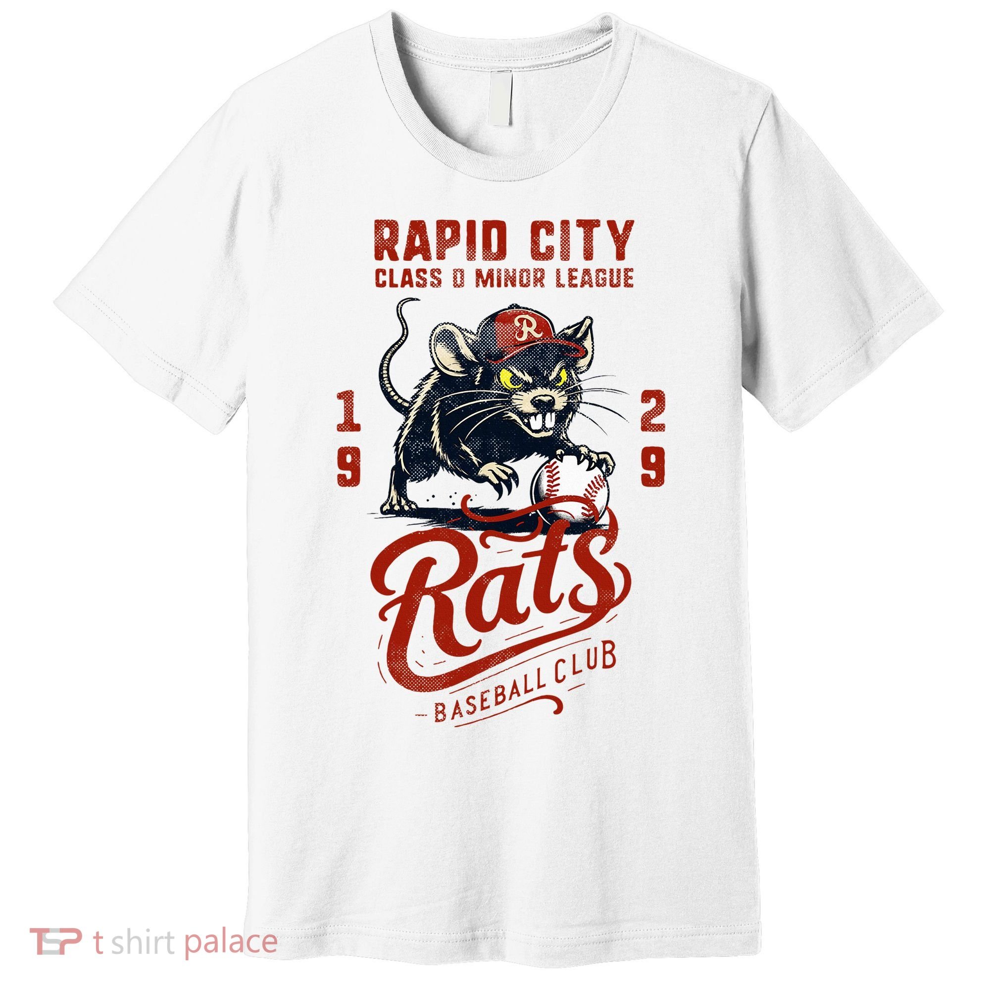 Rapid City Rats Retro Minor League Baseball Team Premium T-Shirt