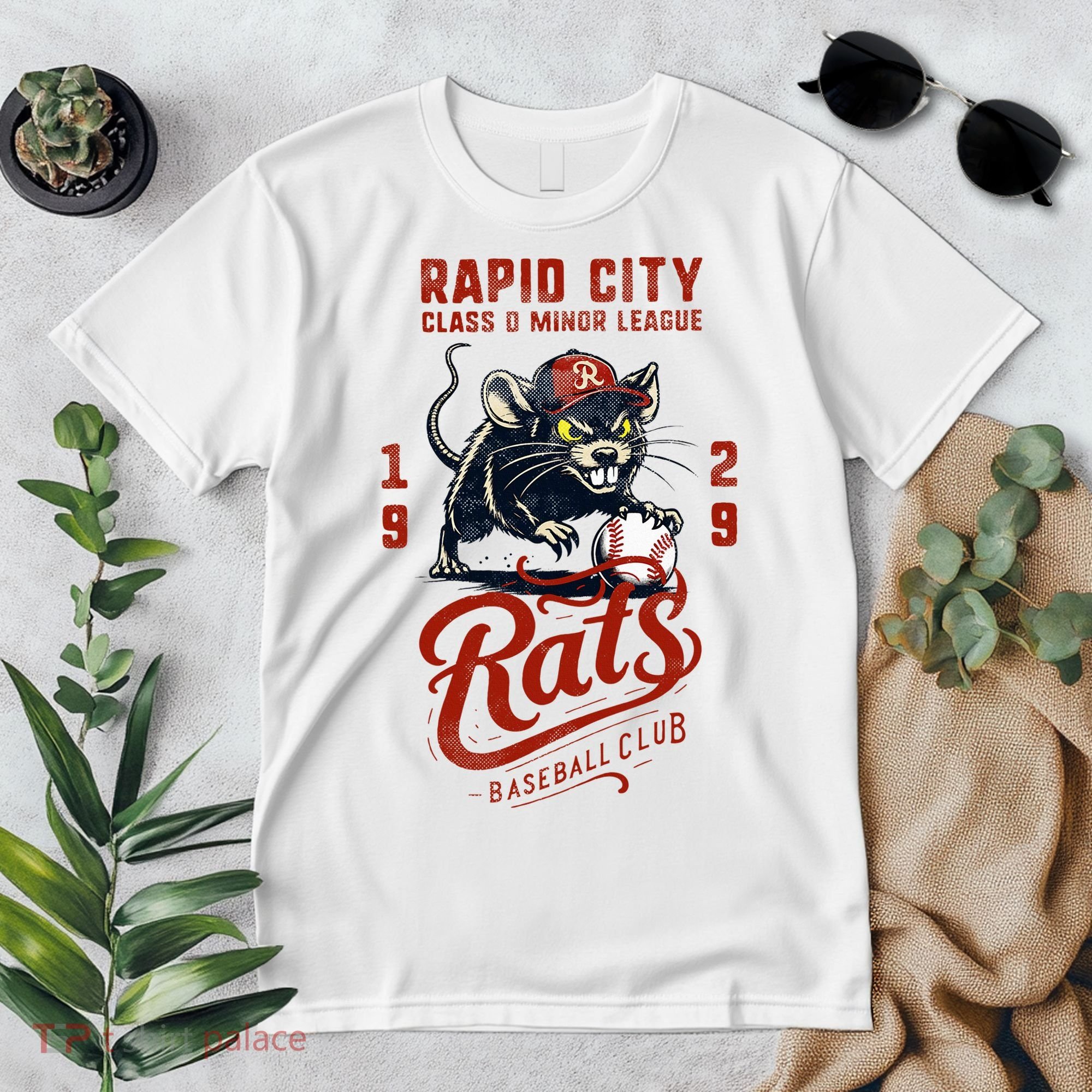 Rapid City Rats Retro Minor League Baseball Team Premium T-Shirt