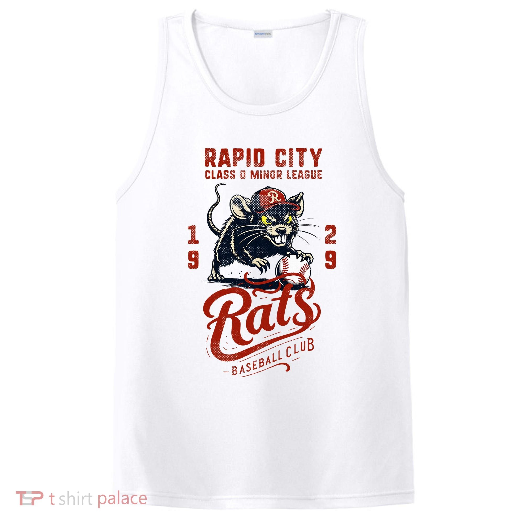 Rapid City Rats Retro Minor League Baseball Team PosiCharge Competitor Tank