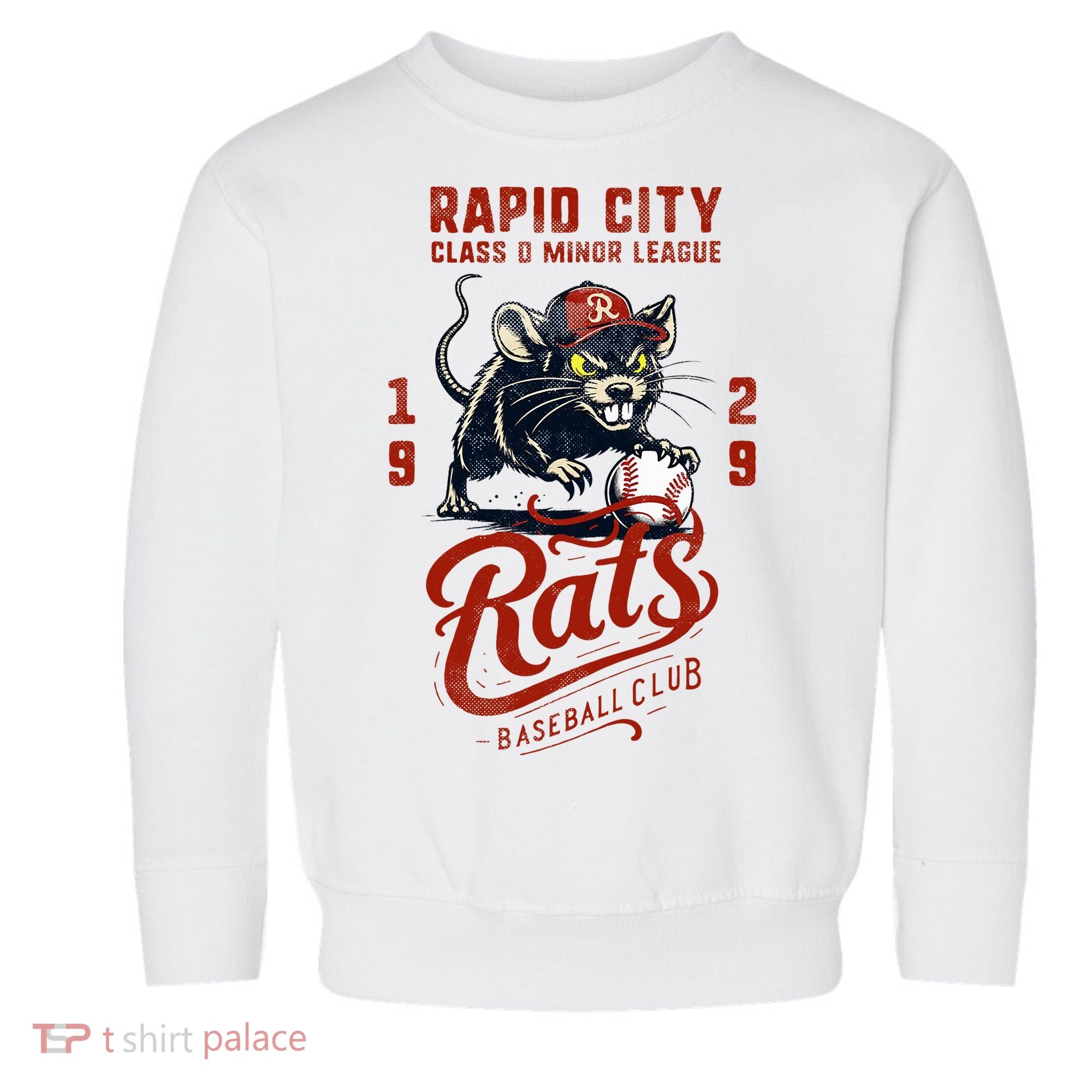 Rapid City Rats Retro Minor League Baseball Team Toddler Sweatshirt