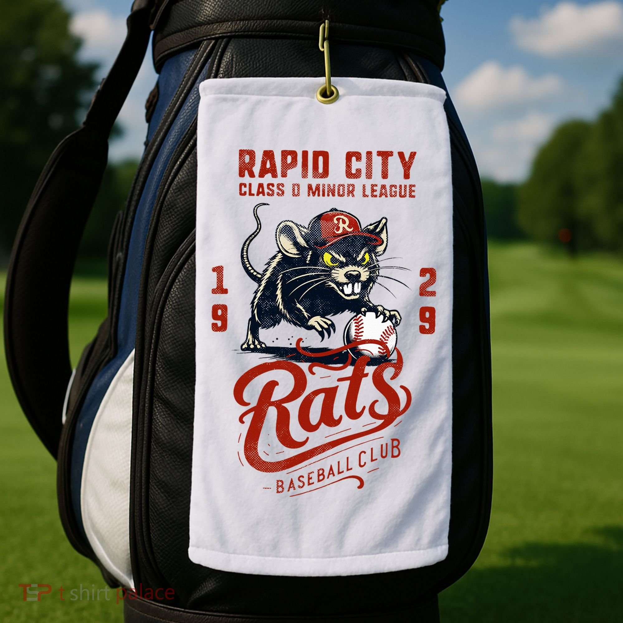Rapid City Rats Retro Minor League Baseball Team Golf Towel