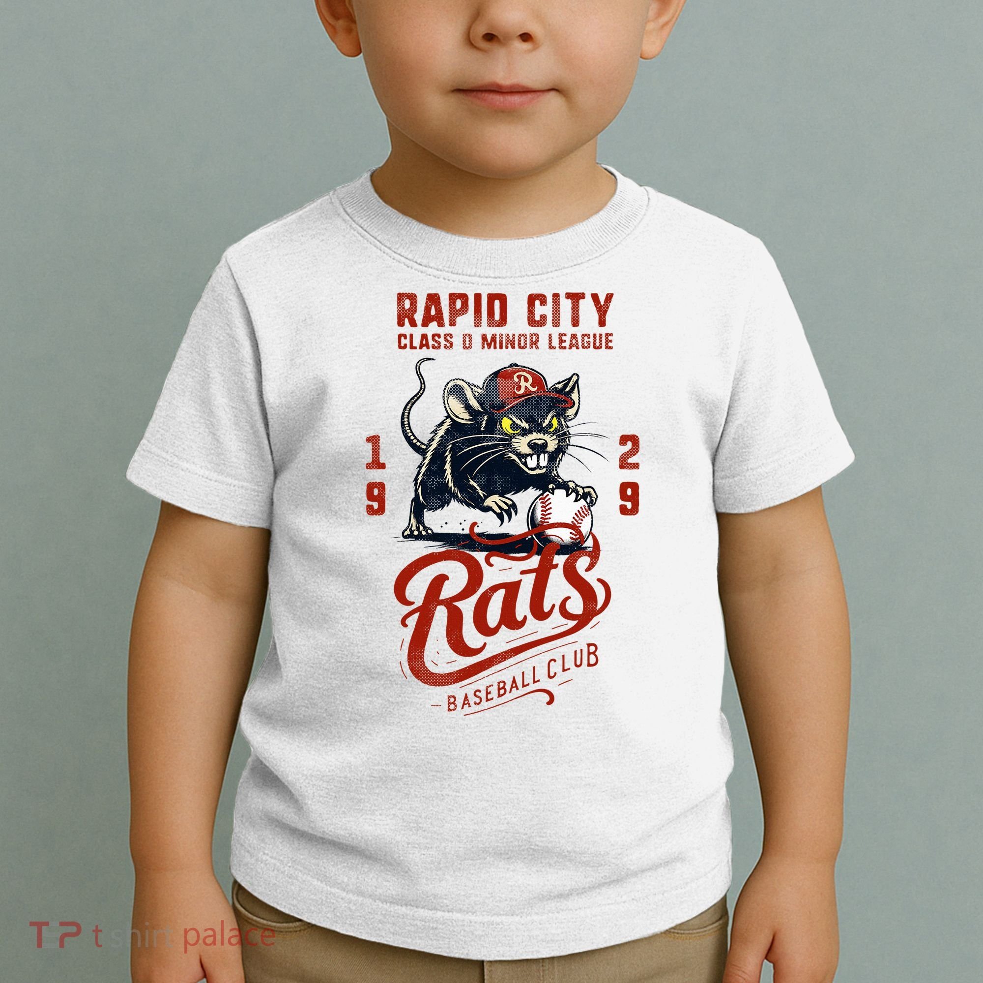 Rapid City Rats Retro Minor League Baseball Team Toddler T-Shirt