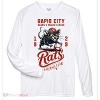 Rapid City Rats Retro Minor League Baseball Team Zone Performance Long-Sleeve T-Shirt thumb 0