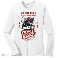 Rapid City Rats Retro Minor League Baseball Team Women's Long Sleeve Shirt thumb 0